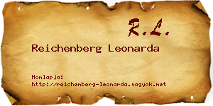 Reichenberg Leonarda névjegykártya